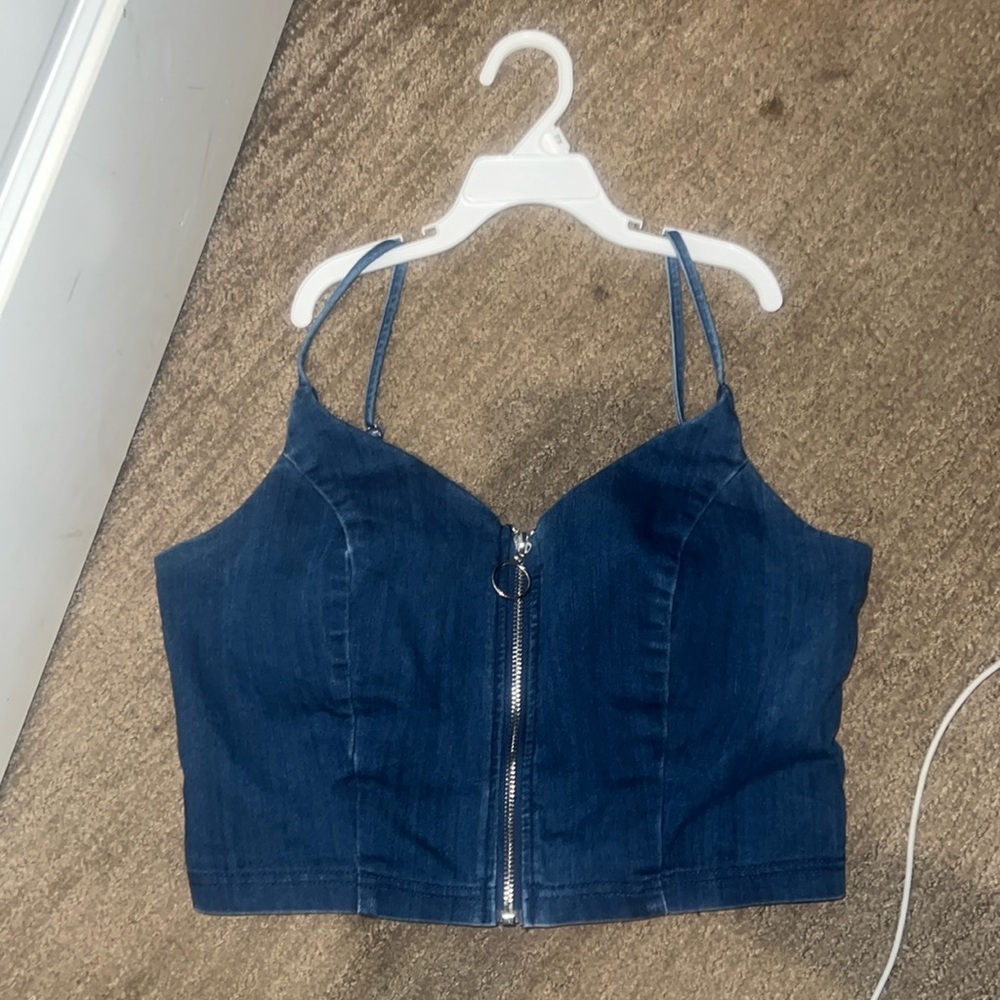 Denim Crop Top